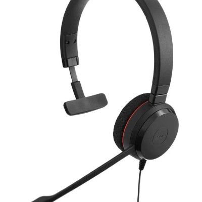 Audifonos Jabra EVOLVE 20 MONO - Alámbrico - USB - Microfono - 1.2M - Negro - EVOLVE-20-MONO-UC