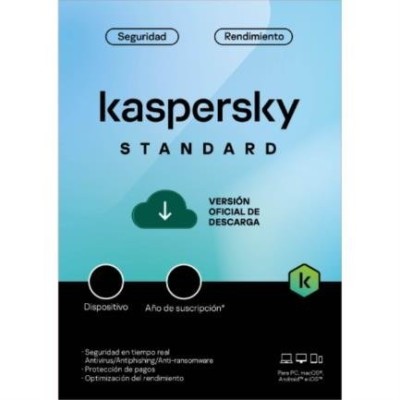 Antivirus Kaspersky Standard - 3 Dispositivos - 1 Año - KL1041ZDCFS