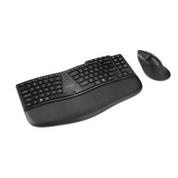 Kit Teclado y Mouse Kensington Pro Fit Ergo KM675 - Inalámbrico - Negro - K75492ES