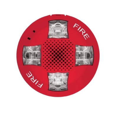 Sirena Estroboscópica Kidde EGCAVRF - 115 Dcc - Rojo - EGCAVRF