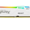 Memoria RAM Kingston FURY Beast RGB - DDR5 - 32GB - 5200MHz - DIMM - Para PC - Blanco - KF552C40BWA-32