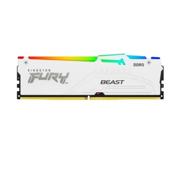 Memoria RAM Kingston FURY Beast RGB - DDR5 - 32GB - 5200MHz - DIMM - Para PC - Blanco - KF552C40BWA-32
