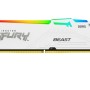 Memoria RAM Kingston FURY Beast RGB - DDR5 - 32GB - 5200MHz - DIMM - Para PC - Blanco - KF552C40BWA-32