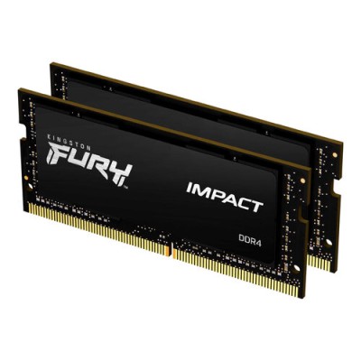 Memoria RAM Kingston FURY Impact - DDR4 - 16GB (2x8GB) - 3200MHz - SO-DIMM - para Laptop - KF432S20IBK2/16