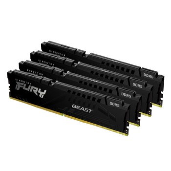 Memoria RAM Kingston FURY Beast - DDR5 - 128GB (4x 32GB) - 5200MHz - UDIMM - para PC - KF552C40BBK4-128