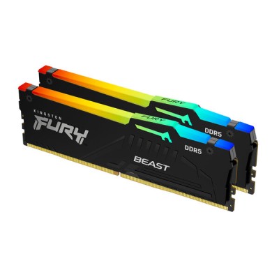 Memoria RAM Kingston FURY Beast RGB - DDR5 - 32GB (2x 16GB) - 6000MHz - UDIMM - para PC - KF560C36BBE2AK2-32