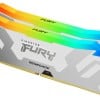 Memoria RAM Kingston FURY Renegade White RGB - DDR5 - 32GB (2x 16GB) - 6800MHz - UDIMM - para PC - KF568C36RWAK2-32 Memoria RAM Kingston FURY Renegade White RGB - DDR5 - 32GB (2x 16GB) - 6800MHz - UDIMM - para PC - KF568C36RWAK2-32