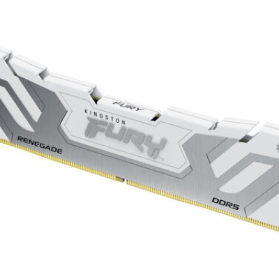 Memoria RAM Kingston FURY Renegade Silver/White - DDR5 - 24GB - 8400MHz - UDIMM - Para PC - KF584CU40RW-24