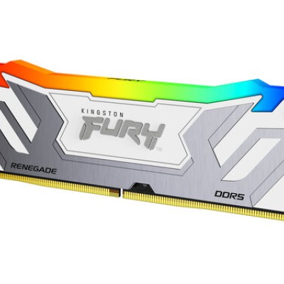 Memoria RAM Kingston FURY Renegade White RGB - DDR5 - 24GB - 8400MHz - UDIMM - Para PC - KF584CU40RWA-24