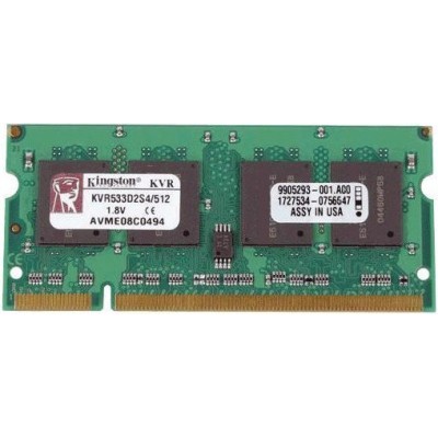 Memoria RAM para Laptop Kingston - DDR2 - 512MB - 533MHz - KVR533D2S4/512 Memoria RAM para Laptop Kingston - DDR2 - 512MB - 533MHz - KVR533D2S4/512