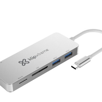 HUB Klip Xtreme KCR-500 - USB 3.0/USB-C a Lector de Tarjeta - Tarjeta SD - MicroSD - KCR-500 HUB Klip Xtreme KCR-500 - USB 3.0/USB-C a Lector de Tarjeta - Tarjeta SD - MicroSD - KCR-500