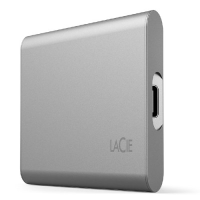 Unidad de Estado Sólido Externo LaCie Portable SSD - 1TB - USB-C - Plata - STKS1000400