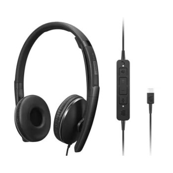 Diadema Lenovo ANC Headset Gen 2 - Alámbrico - USB-C - Micrófono - Negro - Certificación con Microsoft Teams - 4XD1M45627
