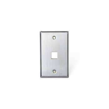 Placa de Pared LEVITON 43080-1S1 - 1 Puerto - Acero Inoxidable - 43080-1S1