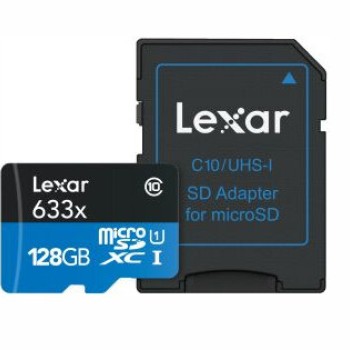 Memoria MicroSDXC Lexar High-Performance 633x - 128GB - Clase 10 - UHS-I - LSDMI128BBNL633A