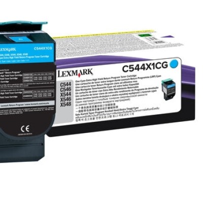 Tóner Lexmark C544X1CG - Cyan - 4,000 Páginas - Programa de Retorno - C544X1CG