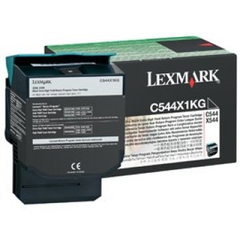 Tóner Lexmark Negro C544X1KG - Compatible con C544 y X544 - Programa de Retorno