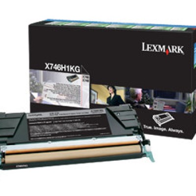 Tóner Lexmark X746H1KG - Negro - 12,000 Páginas - Programa Retorno - X746H1KG