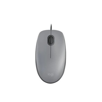Mouse Logitech M110 SILENT - Alámbrico - USB - Gris - 910-006757