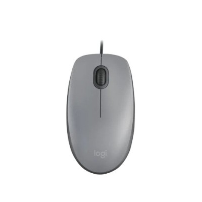 Mouse Logitech M110 SILENT - Alámbrico - USB - Gris - 910-006757