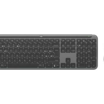 Kit Teclado y Mouse Logitech Signature Slim Combo MK950 Inalámbrico Español Negro
