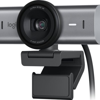 Cámara Web Logitech MX Brio - 4K - USB-C - Micrófono - Grafito - 960-001548