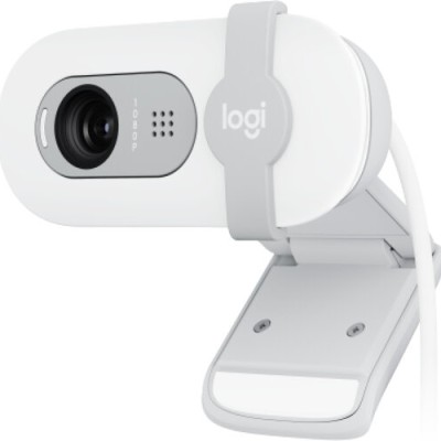 Cámara Web Logitech Brio 100 - 2MP - USB - Micrófono - Blanco - 960-001615