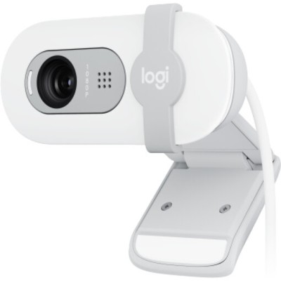 Cámara Web Logitech Brio 100 - 2MP - USB - Micrófono - Blanco - 960-001615
