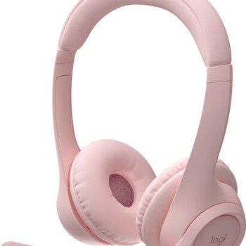Diadema Logitech Zone 300 Inalámbrica Bluetooth con Micrófono Cancelación de Ruido - Rosa - Modelo 981-001411