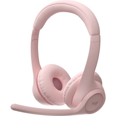 Diadema Logitech Zone 300 - Inalámbrico - Bluetooth - Micrófono - Rosa - 981-001411