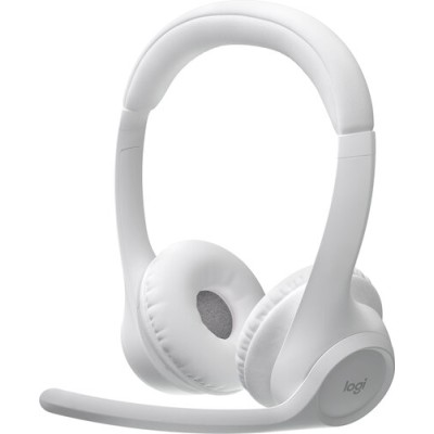 Diadema Logitech Zone 300 - Inalámbrico - Bluetooth - Micrófono - Blanco - 981-001416