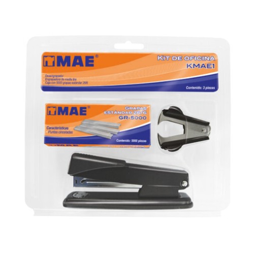 Engrapadora MAE con Desengrapadora - 1/2 Tira Metal - Capacidad 20 Hojas - Modelo KMAE1