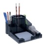 Organizador MAE M-740.4 - 2 Exhibidores Transparentes - Negro - M-740.4