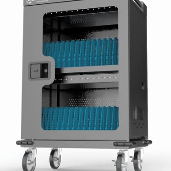 Gabinete de Carga Manhattan 32 Puertos USB-C 18W Puerta de Vidrio Modelo 102353