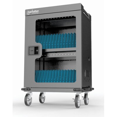 Gabinete de Carga Manhattan 102353 - 32 Puertos USB-C - 18W - Puerta de Vidrio - 102353