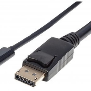 Cable Adaptador Manhattan USB-C 3.1 a DisplayPort 2M Negro 152464
