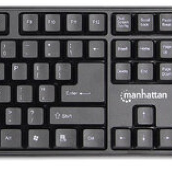 Kit Teclado y Mouse Manhattan Inalámbrico 2.4 GHz - Alcance 7.5 m - Modelo 178990