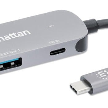 Docking Station Manhattan 190299 - USB/HDMI/DisplayPort - Gris - 190299