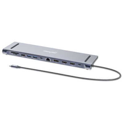 Docking Station Manhattan 190305 - HDMI/DisplayPort/USB/RJ-45/SD - 190305