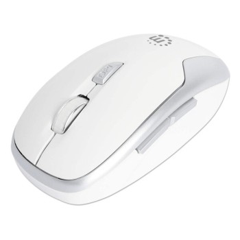 Mouse Manhattan 190350 - Inalámbrico - 6 Botones - Blanco - 190350