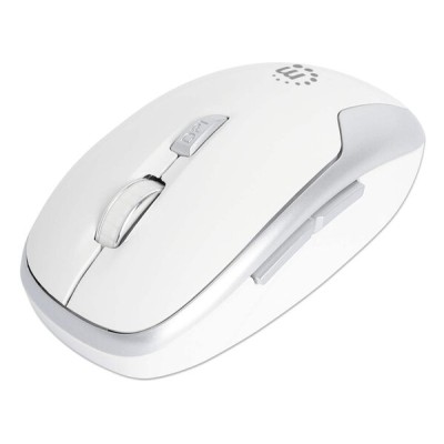 Mouse Manhattan 190350 - Inalámbrico - 6 Botones - Blanco - 190350