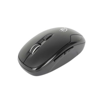 Mouse Manhattan 190367 - Inalámbrico - USB - 6 Botones - Negro - 190367