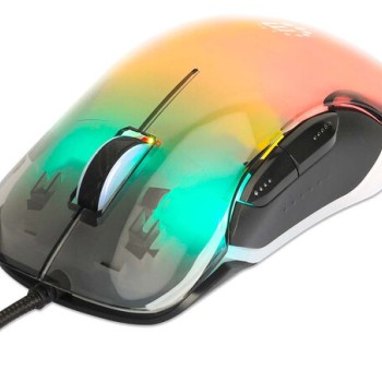 Mouse Gamer Manhattan Alámbrico USB 5 Botones RGB 12800 DPI Modelo 190381