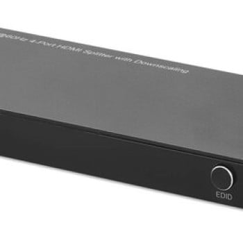 Splitter HDMI Manhattan 4 Puertos 4K Ultra HD con Reductor de Escala Modelo 208369