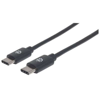Cable Manhattan 354882 - USB-C - Macho - 3 Mts - Negro - 354882