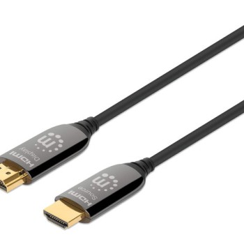 Cable HDMI Manhattan 10m 8K@60Hz HDMI 2.1 Fibra Óptica Modelo 356152