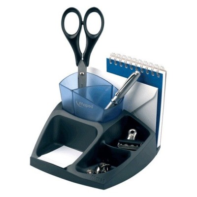 Organizador de Escritorio Maped - 6 Compartimentos - Negro - 3154145754001