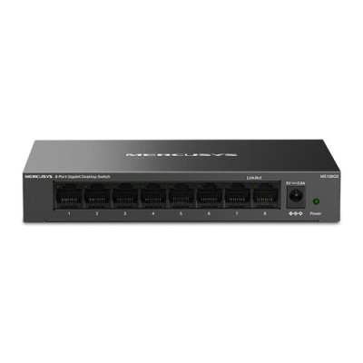 Switch Mercusys MS108GS - Gigabit Ethernet - 8 Puertos - No Gestionado  - MS108GS