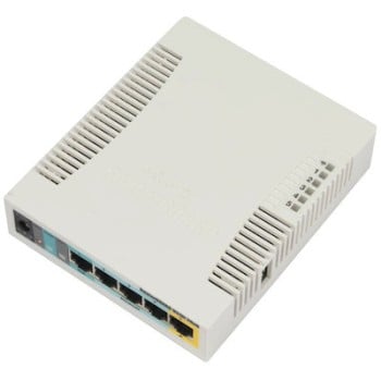 Punto de Acceso MikroTik RB951Ui-2HnD - 2,4 GHz - 100 Mbit/s - 5x RJ-45 - RB951UI-2HND
