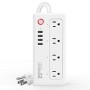 Multicontacto MIRATI HOME MCUS1 - 4 Contactos - 4 USB - Wi-Fi - Blanco - MCUS1